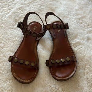 Brown Strappy Sandals